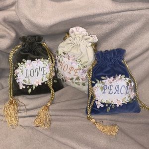 Vintage Peace Hope Love Decor satchel bag